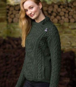 Biker Jacket in Forest Green