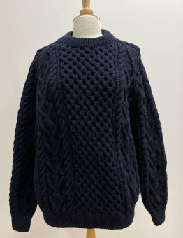 Navy Handknit Sweater