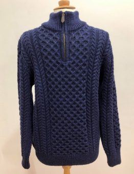 Half Zip Sweater in Blue