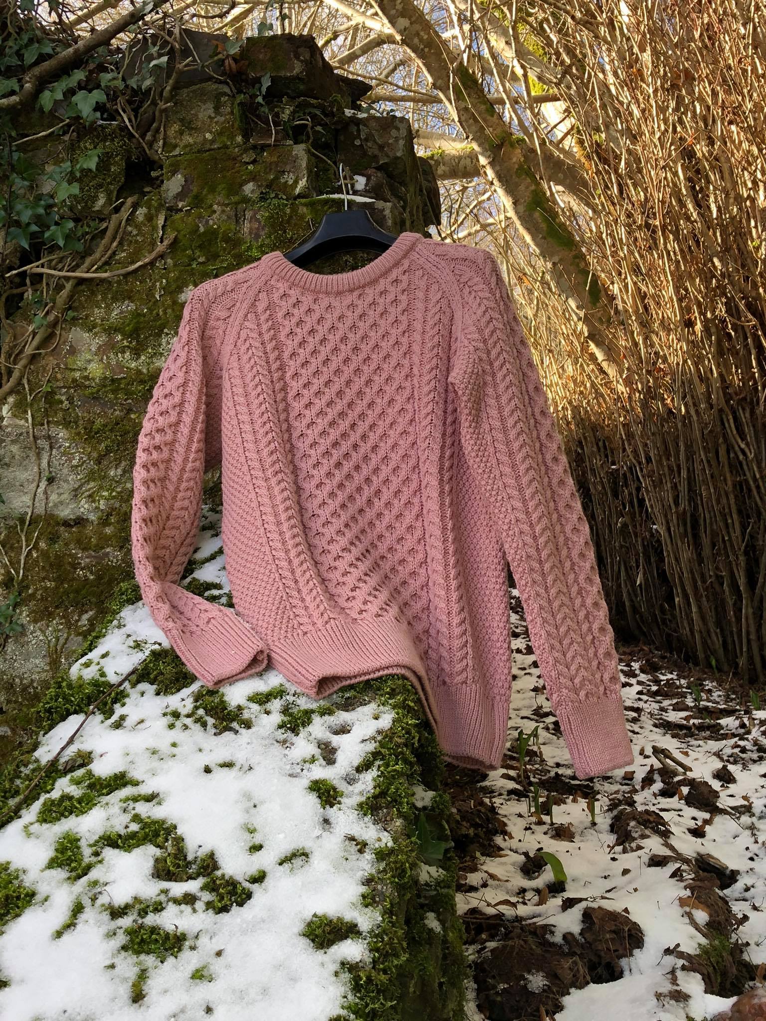 Merino Sweater in Pink