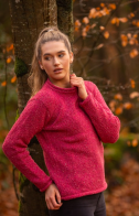 Ladies Fit Woollen Tunic in Pink - X Large