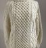 White Honeycomb Aran Sweater