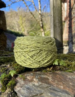Bright Green Ball of Wool