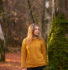 Roll Neck Fleck Tunic in Yellow