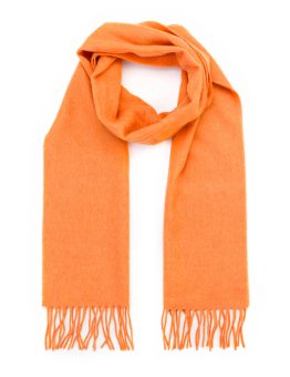 Merino Scarf in Tangerine