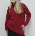 Roll Neck Fleck Tunic in Red