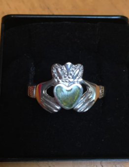 Marble Claddagh Ring