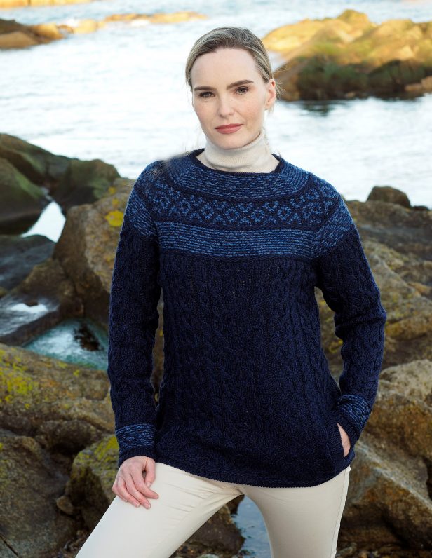 Fair Isle Sweater in Blue