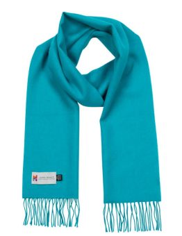 Merino Scarf in Turquoise Blue