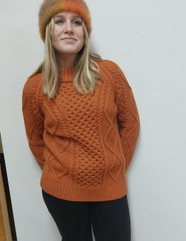 Merino Sweater in Orange