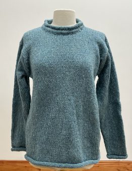 Ladies Fit Wool Tunic in Pale Blue