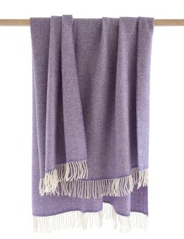 Lavender Merino and Cashmere Throw