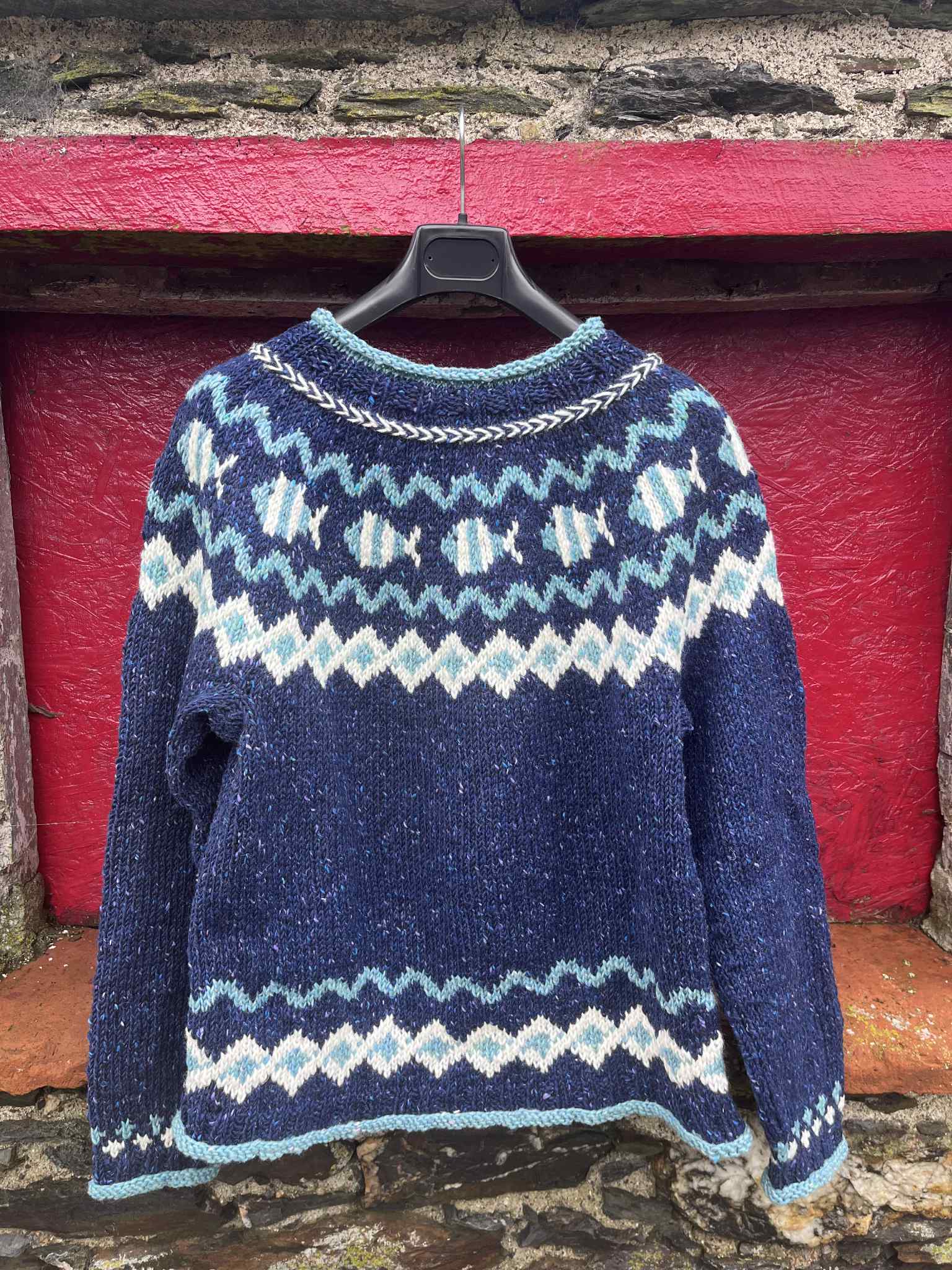 Swimming Fish  Lopapeysa