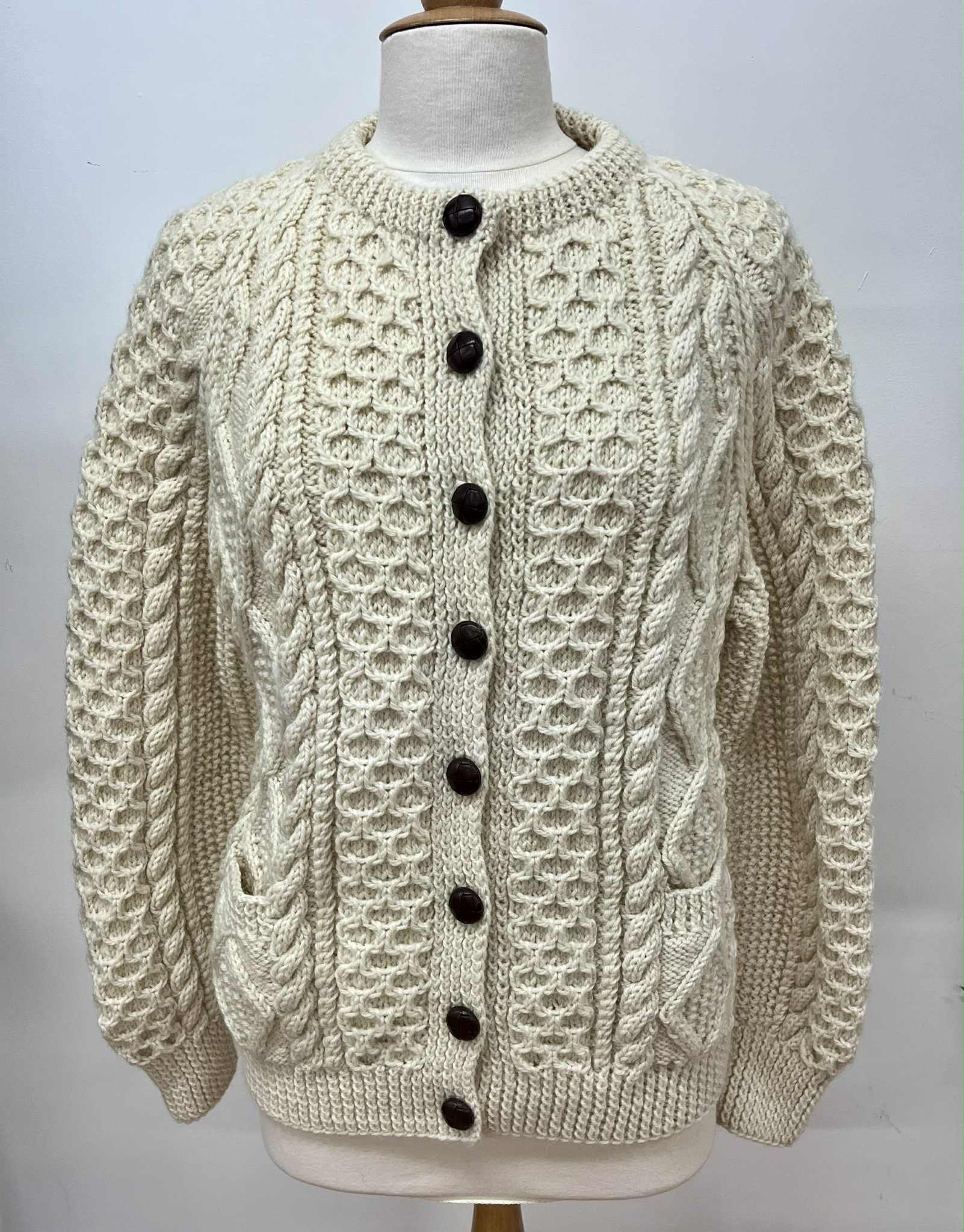 Aran Lumber Hand knit Cardigan